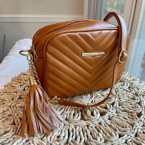 Shein Bag Cognac Crossbody Purse Shoulder Handbag NWOT